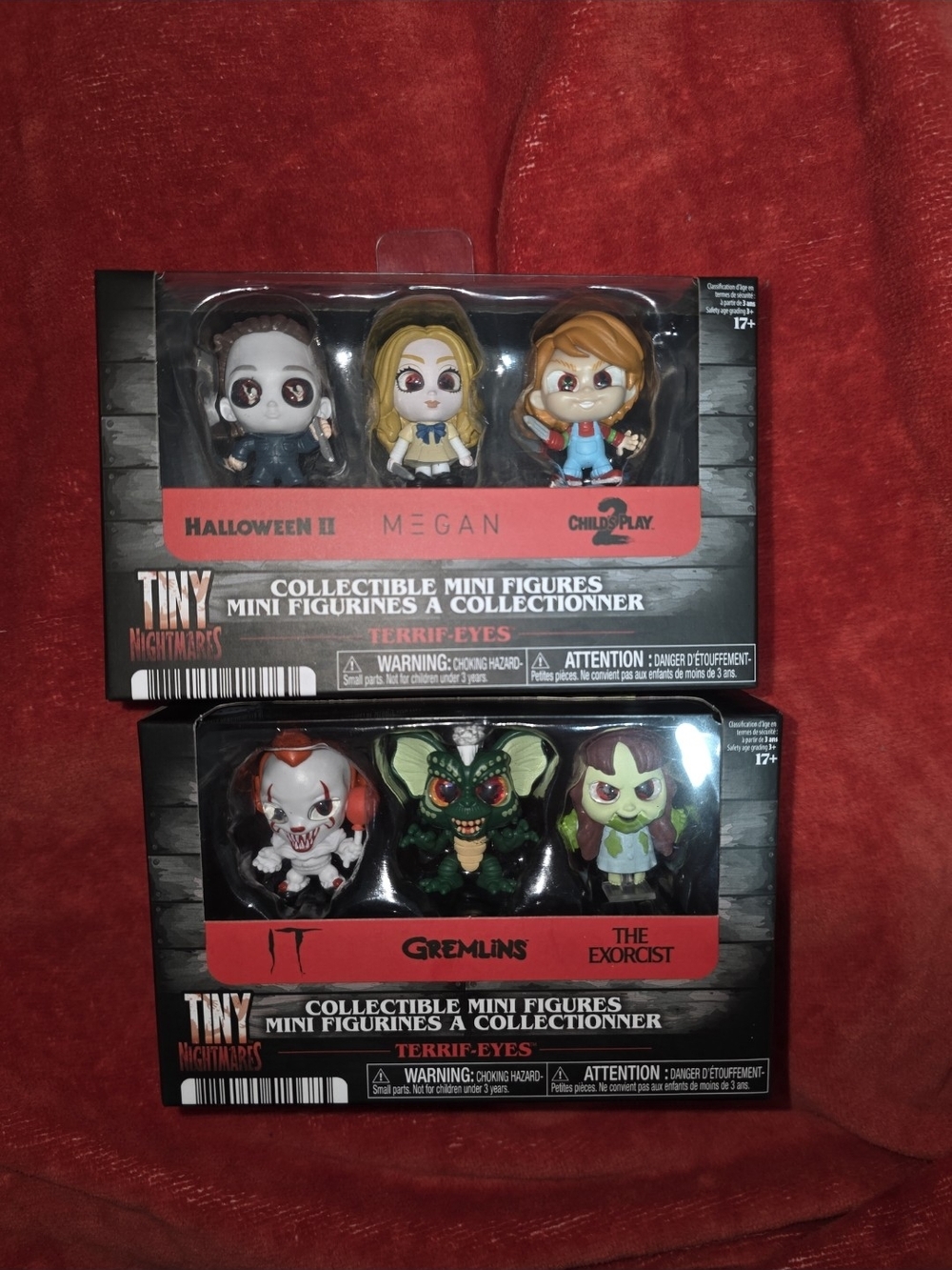 Collectible Mini Figures - Horror Movie Set (Black/Red)
